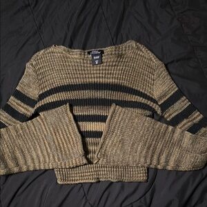 Striped Knit Sweater - social collision XS